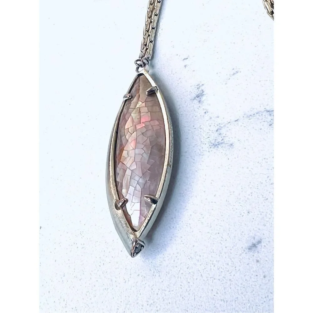 Kendra Scott Milla‎ Mother of Pearl Gold Thick Slide Necklace
